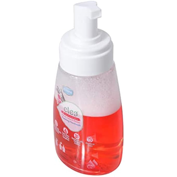 CLEA سائل غسيل اليدين لحماية الجراثيم | غسول يدين مرطب رغوي - 200 مل (ورود وفانيليا، عبوة من 2) - Image 5